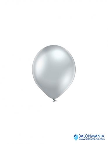 GLOSSY BALON SREBRNI - 12CM - 5" - 1l