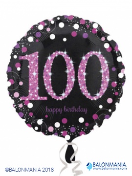 Balon za rođendan Pink Celebration 100