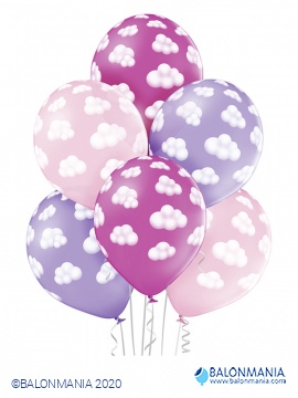 Baloni Fluffy Clouds Girl 6 kom.