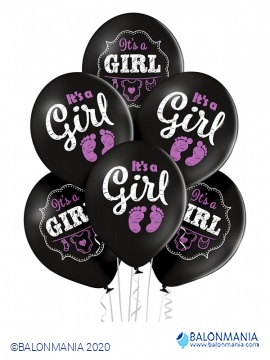 Balon lateks Its a Girl 6 kom.