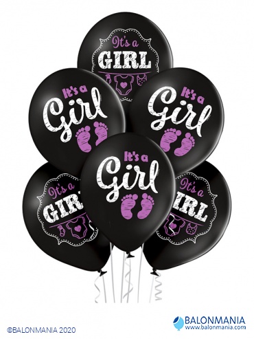 Balon lateks Its a Girl 6 kom.