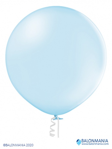 Plavi JUMBO balon pastel 60 cm