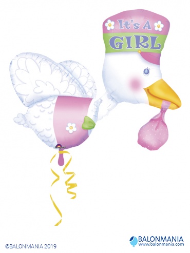 Baby balon za rođenje Its a Girl RODA
