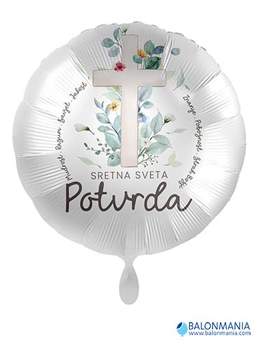 Helijski balon Sretna sveta potvrda