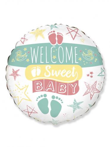 FOLIJA BALON WELCOME SWEET BABY 