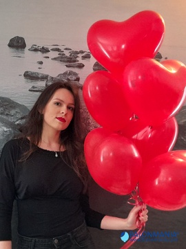 CRVENO SRCE baloni lateks 30 cm (6 kom)