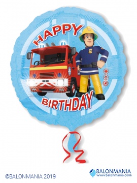Vatrogasac Sam balon folijski