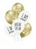 BRIDE TO BE Glossy zlatni i bijeli baloni lateks 6 kom.