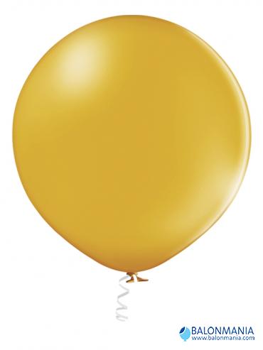 Medeno žuti pastelni balon jumbo 60cm