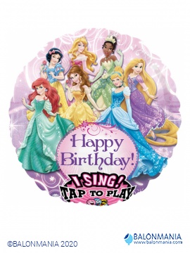 Happy Birthday Princess svirajući balon folijski jumbo