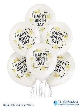 Baloni lateks Sretan rođendan 6 kom.