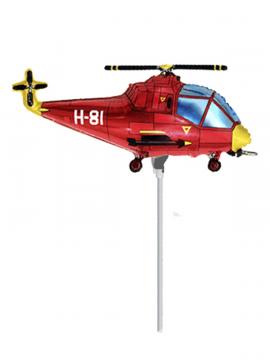 FOLIJA BALON HELIKOPTER CRVENI MINI