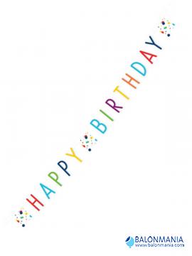Rođendanski natpis Confetti Birthday 180x13.8cm