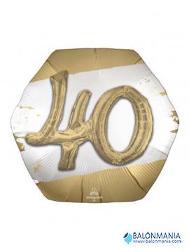 Balon broj 40 multibalon na helij