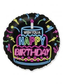 FOLIJA BALON BIRTHDAY NEON