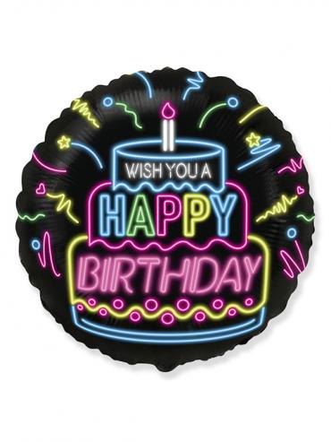 FOLIJA BALON BIRTHDAY NEON