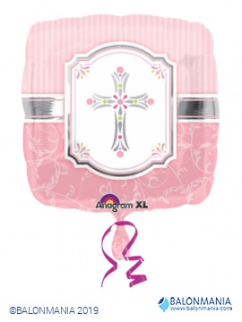 Balon Sveta pričest i Sveta potvrda pink