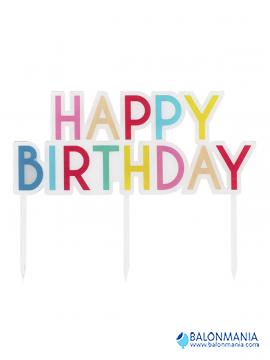 Ukras toper za tortu HAPPY BIRTHDAY