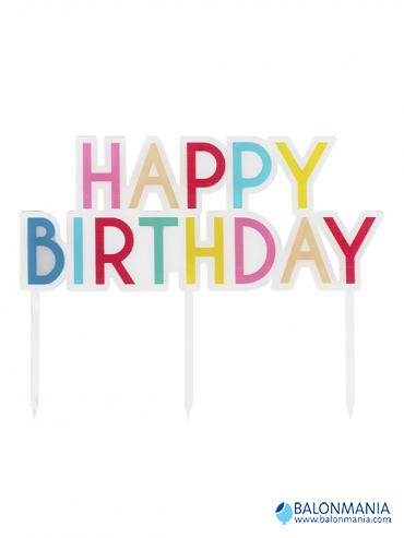Ukras toper za tortu HAPPY BIRTHDAY