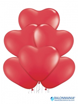 Crveno srce baloni lateks 40 cm (6 kom)