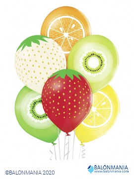 Baloni s motivom voća 30cm (6 kom)