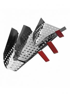 Jumbo perforirana lopatica za kokice od inoxa (dr&scaron;ka desno)