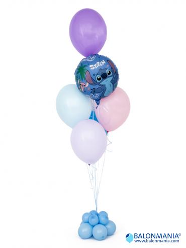 Stitch balonski buket helij standard
