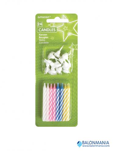 Svjećice Spiral Candles 24 kom
