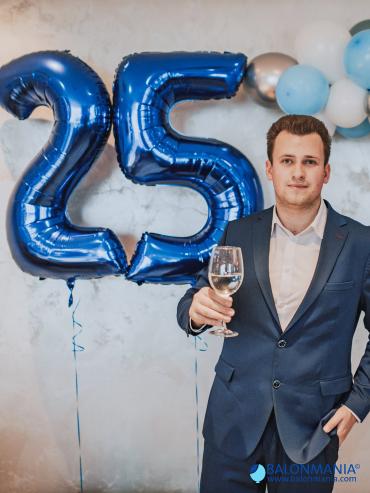 PLAVI BALON BROJ na helij