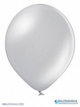 METAL BALON SILVER - 43CM - 17" - 36l