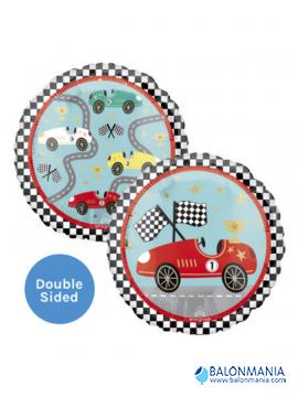 Balon folija Racing Cars helijski krug