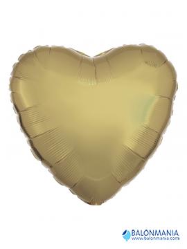 Helijski balon zlatno srce White Gold