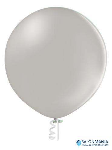 Soft sivi pastel jumbo balon 60cm 