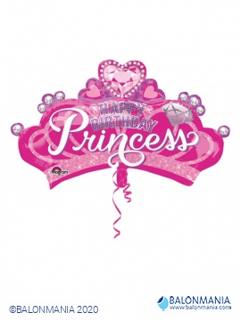 Princeza rođendanski balon folijski